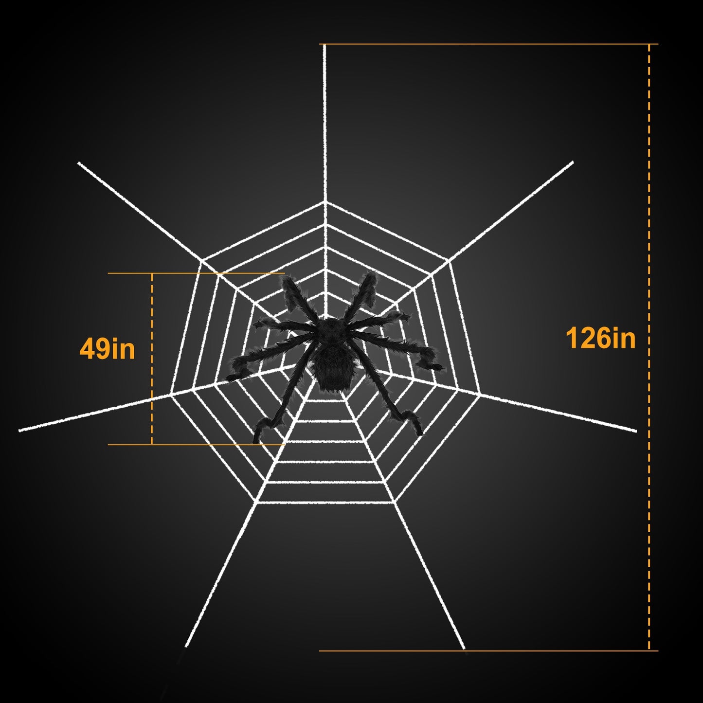 Halloween Decorations Spider Outdoor 49inch Halloween Spider