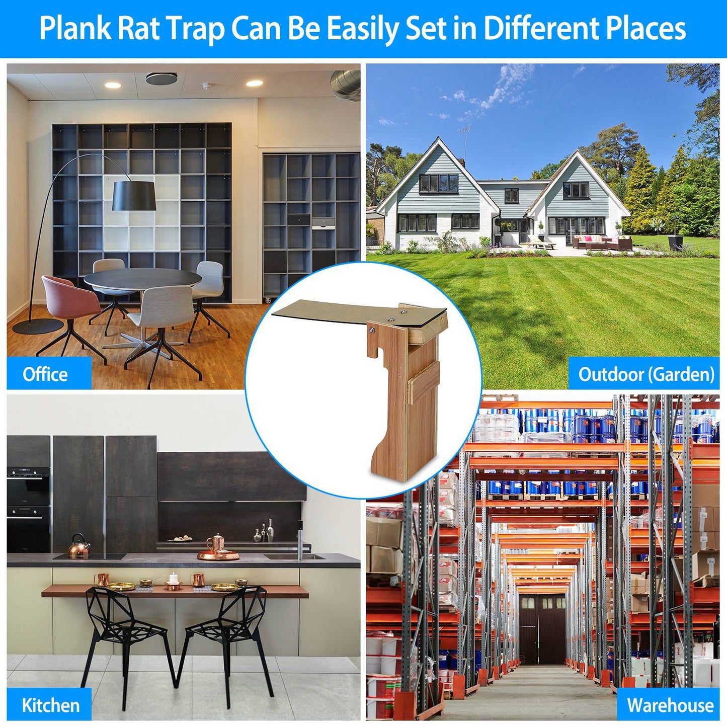 Walk the Plank Mouse Trap Reusable Rat Trap Rodent Animal Trap