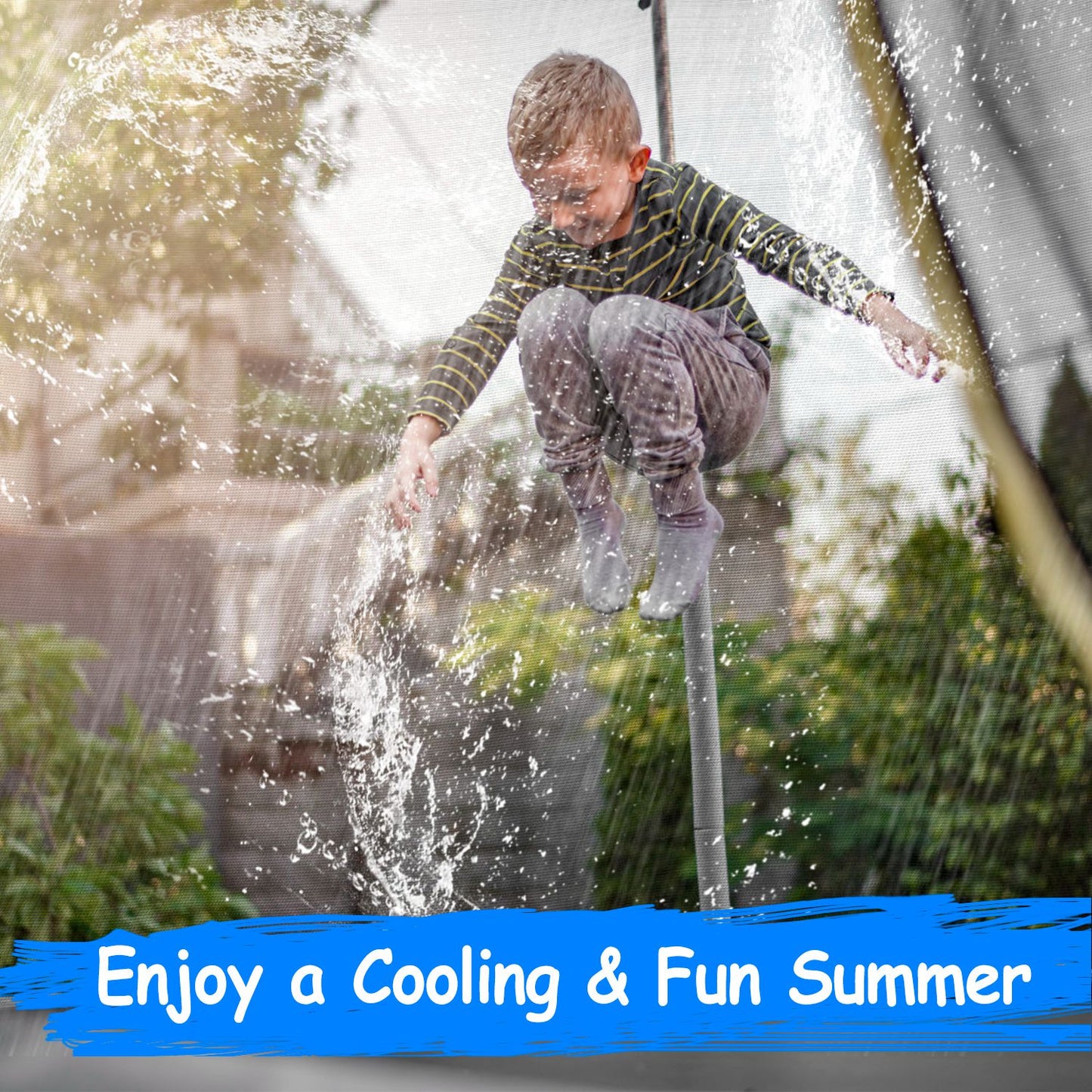 Kids Trampoline Sprinkler Outdoor Water Park Sprinkler