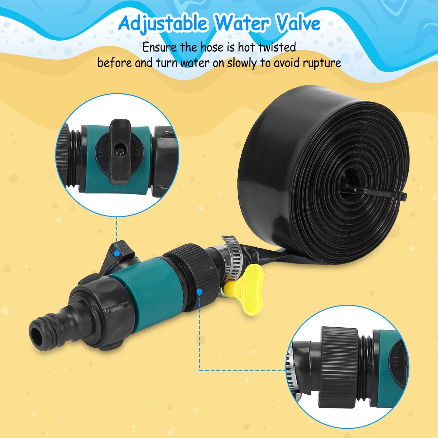Kids Trampoline Sprinkler Outdoor Water Park Sprinkler
