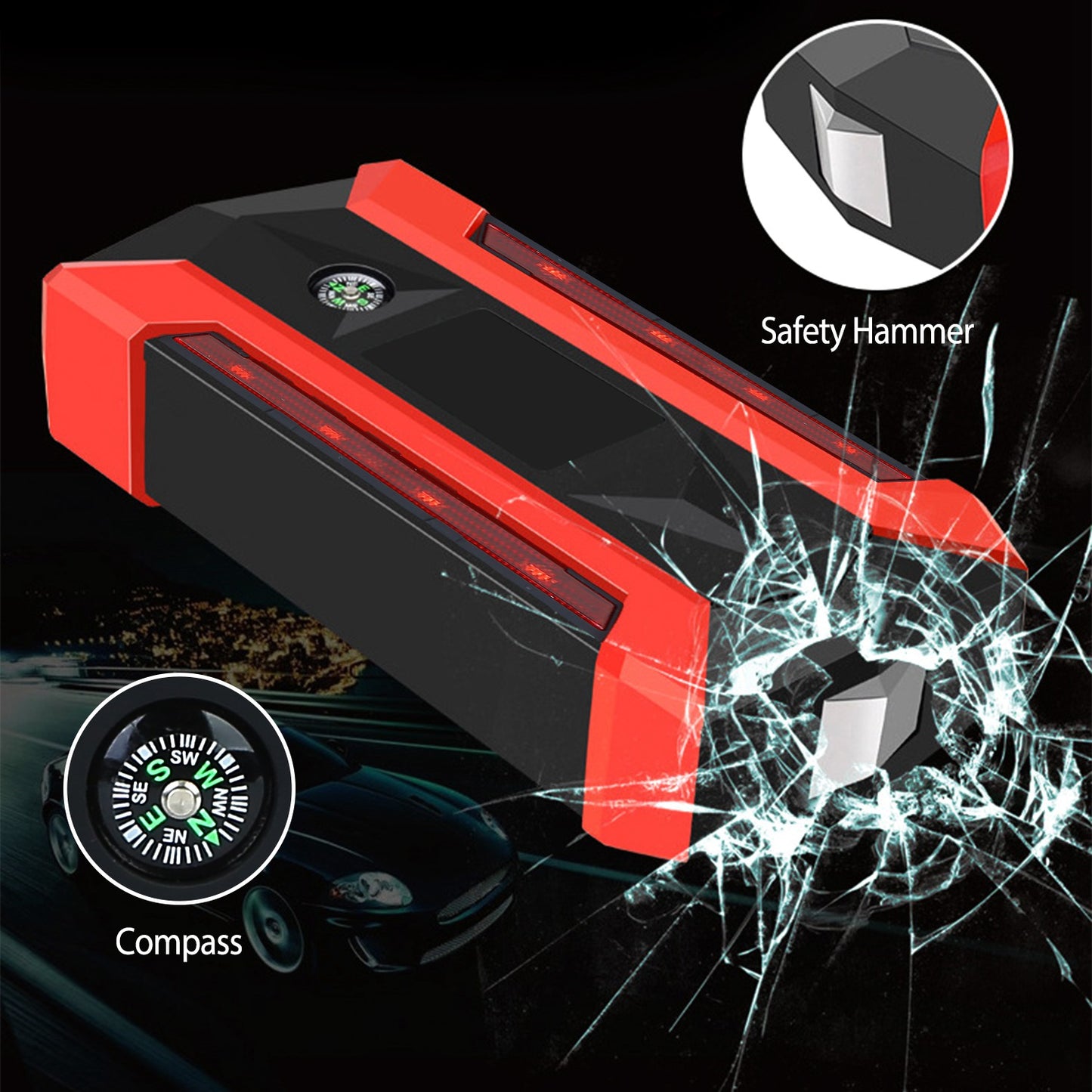 iNova Car Jump Starter Booster 1000A Peak 20000mAh 12V Battery Charger