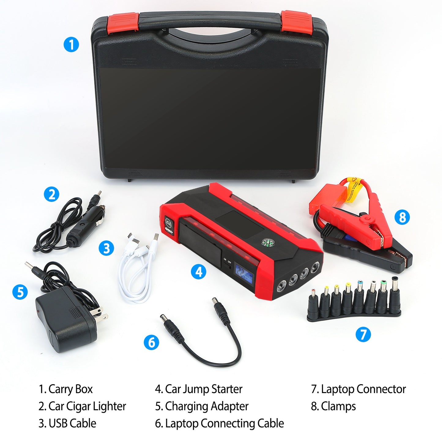 iNova Car Jump Starter Booster 1000A Peak 20000mAh 12V Battery Charger