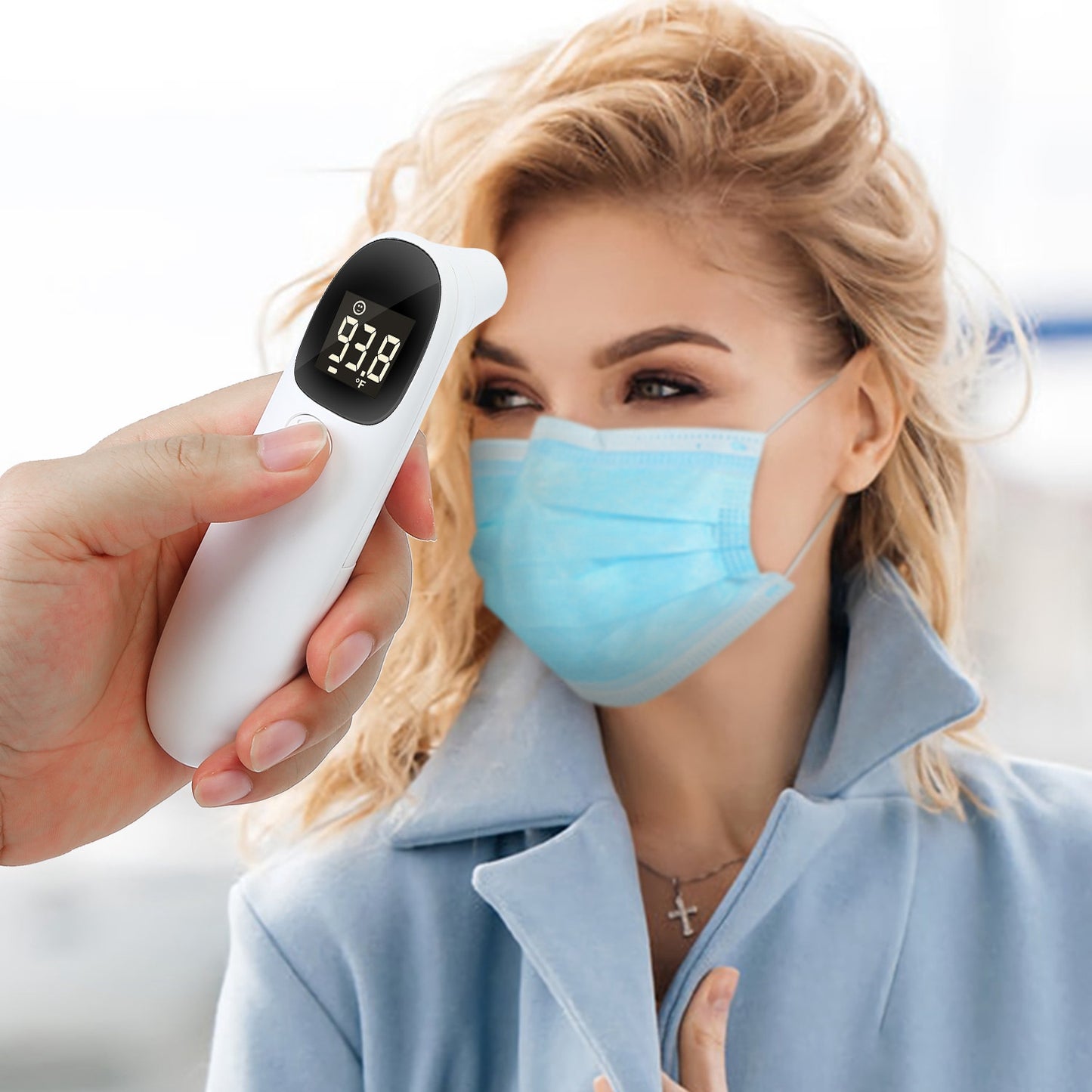 Digital Infrared Thermometer Noncontact Forehead Object Thermometer