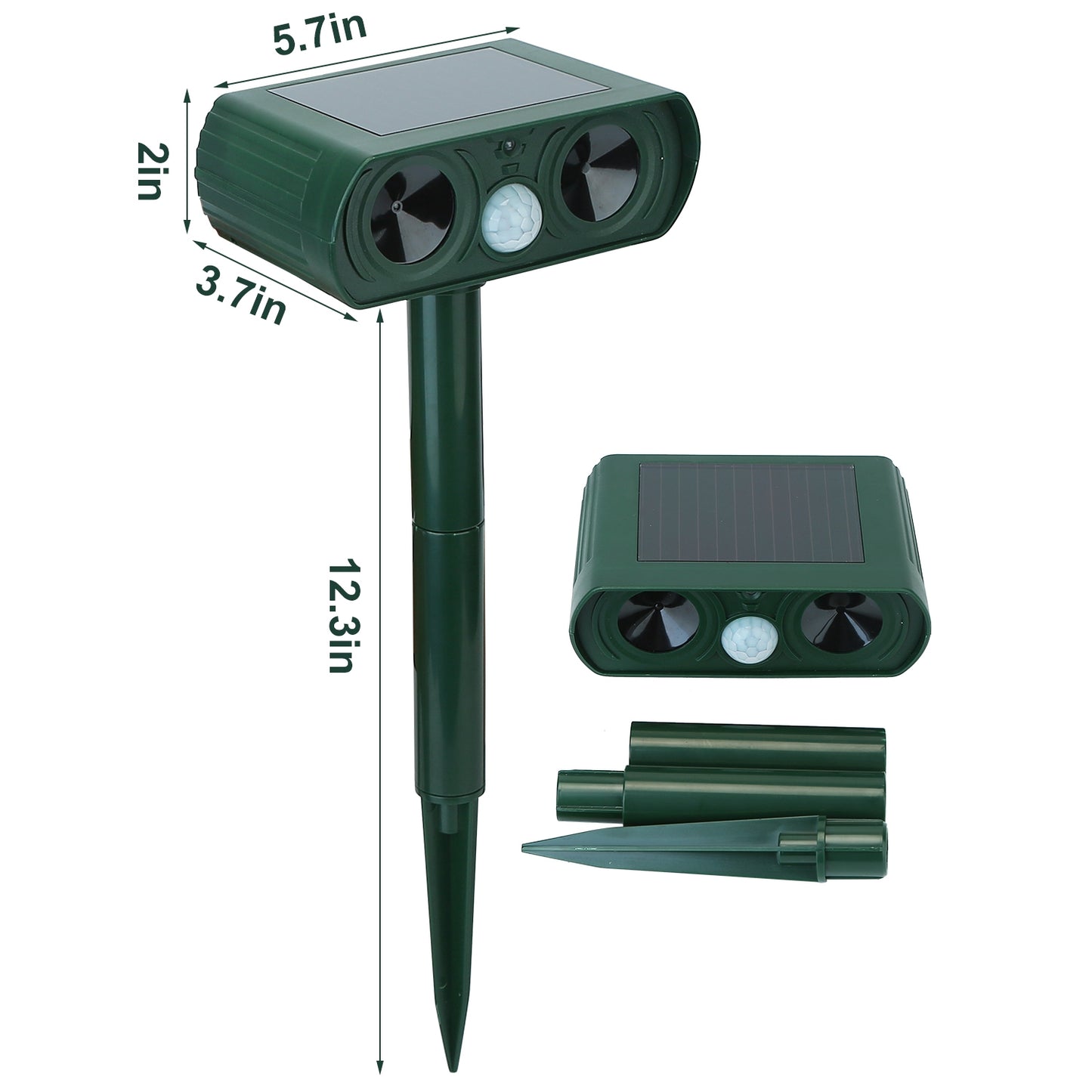 Ultrasonic Animal Repeller Solar Powered Motion Sensor Repellent