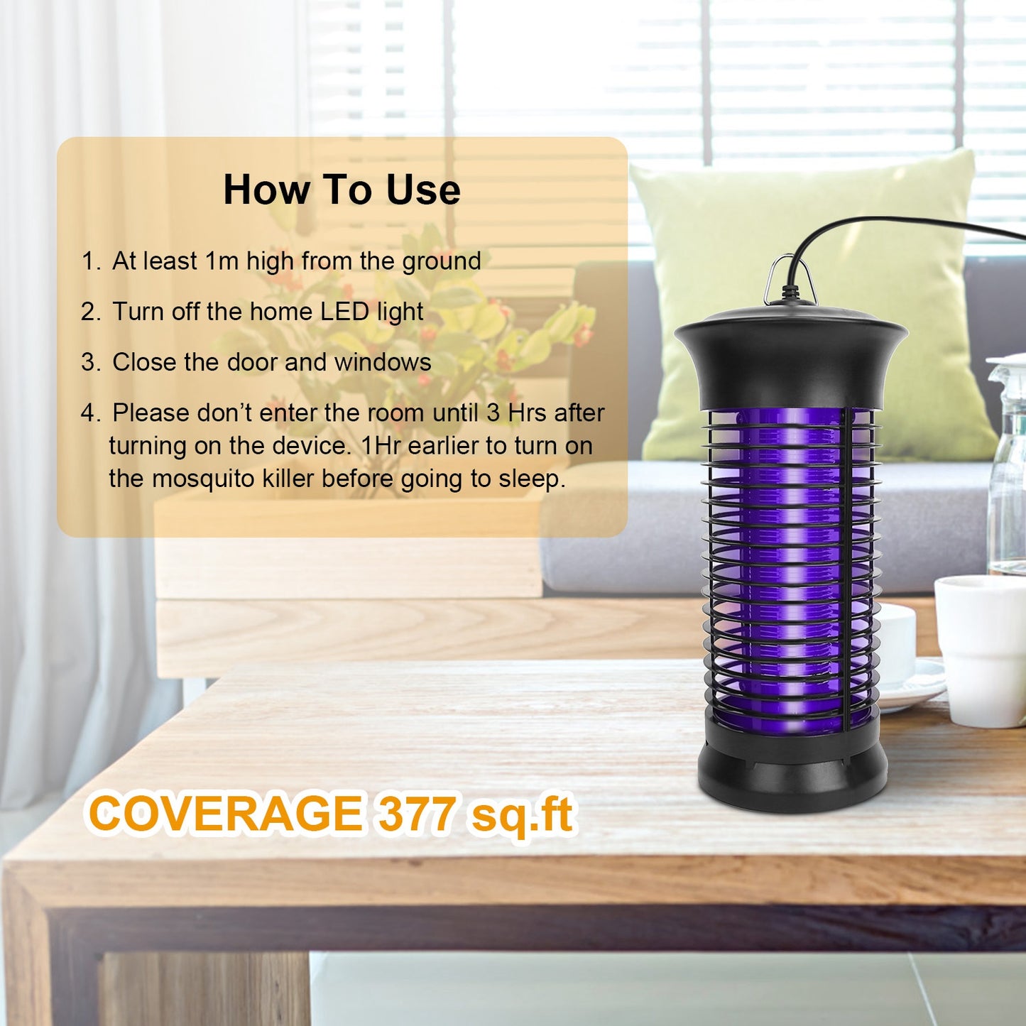 Electric Bug Zapper Mosquito Killer UV Light Flying Zapper