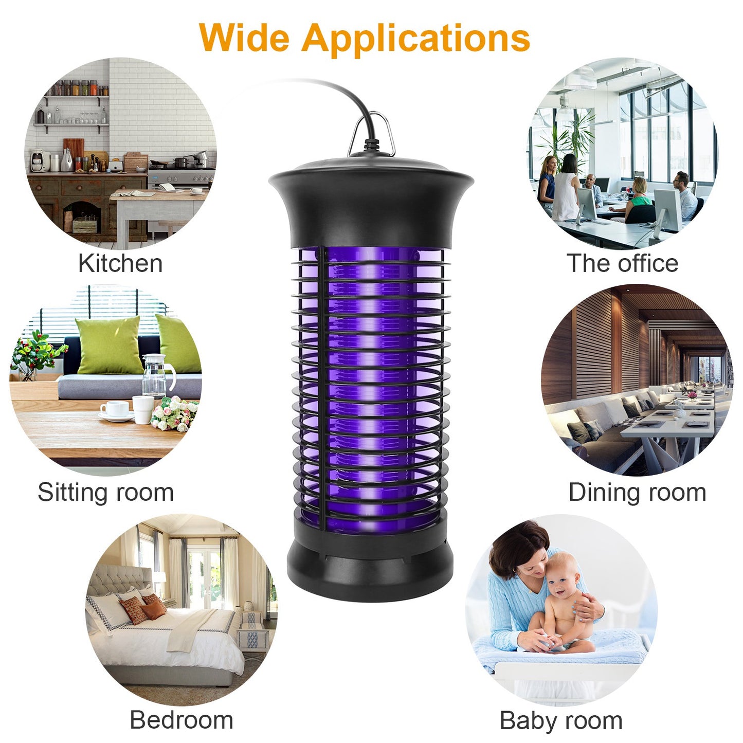 Electric Bug Zapper Mosquito Killer UV Light Flying Zapper