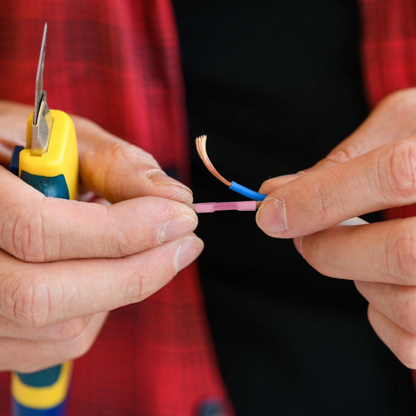 300Pcs Heat Shrink Butt Connector Solder Seal Wire Sleeve Connector Waterproof Insulated Electric Butt Splice Wire Terminals