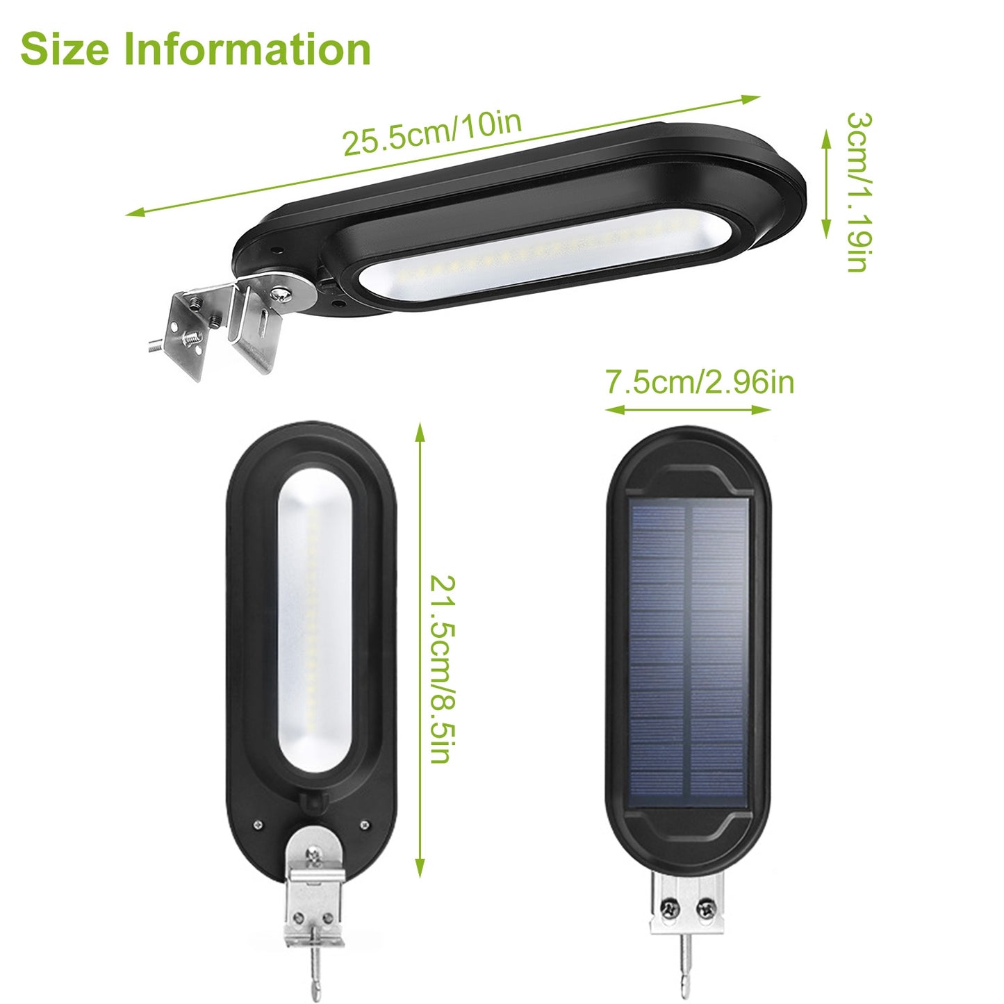 Solar Wall Light Outdoor 18 LEDs Dusk to Dawn Fence Lamps IP65 Waterproof Rotate Lighting for Garage Front Door Garden Pathway