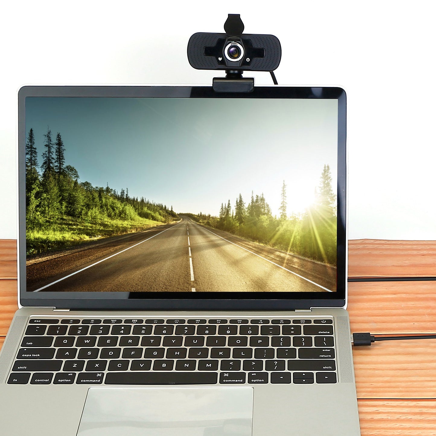 FHD 1080P USB Webcam w/ Microphone Privacy Cover Rotatable Clip Streaming USB Camera Plug And Play