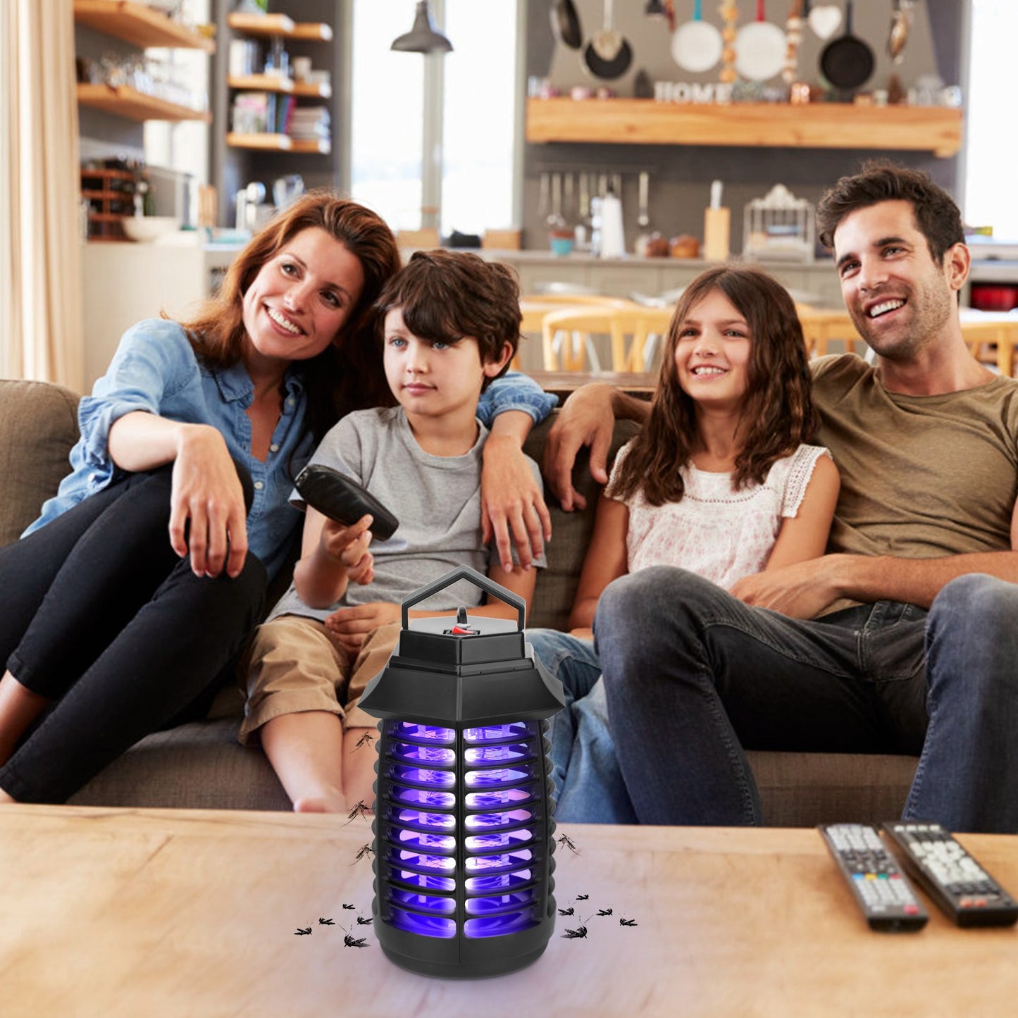 Bug Zapper Electric UV Mosquito Killer Lamp Insect Killer Light Pest Fly Trap Catcher Harmless Odorless Noiseless Narrow Safe Gap