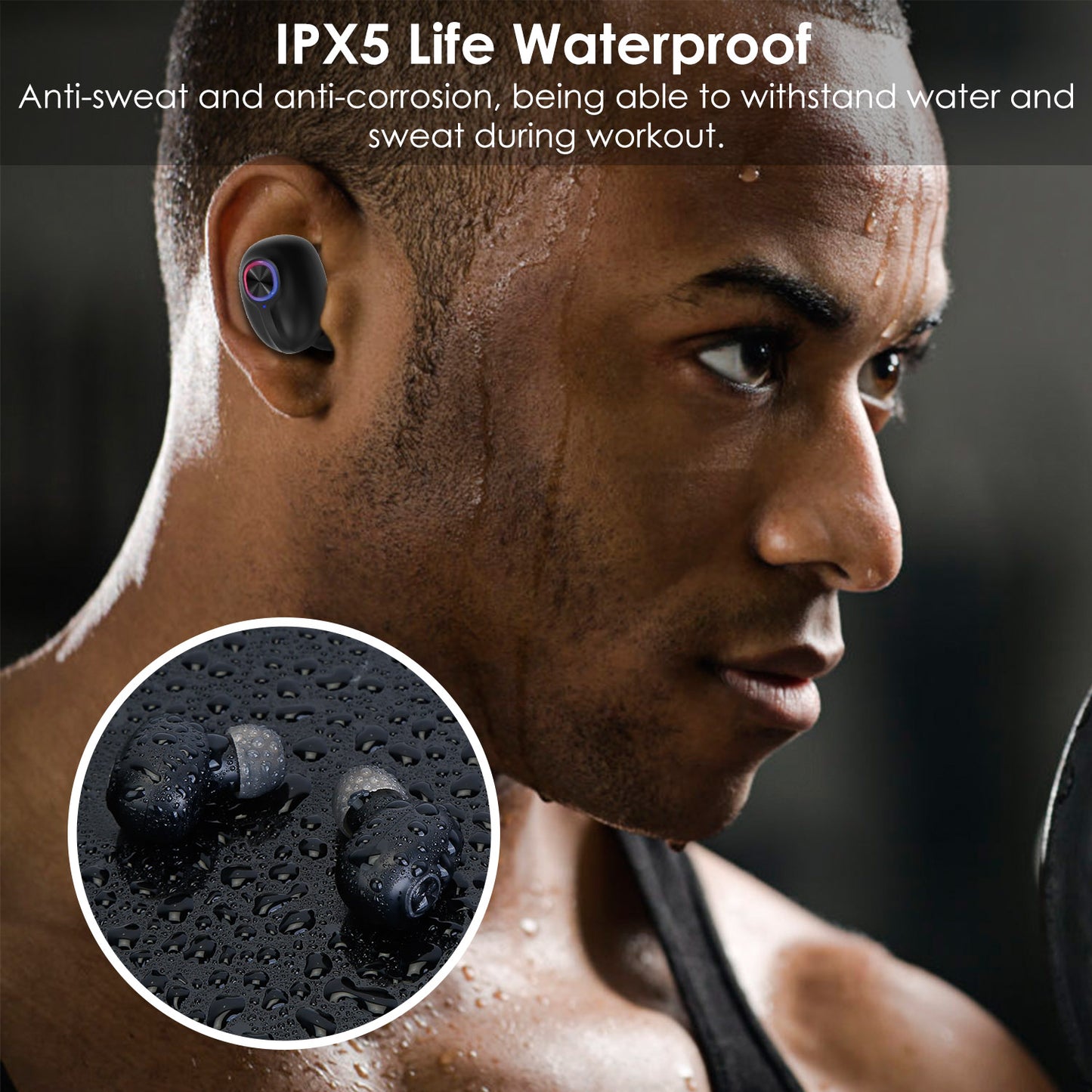 TWS Wireless 5.0 Earbuds In-Ear Stereo Headset Noise Canceling Earphone Headsets w/Mic Magnetic Charging Dock