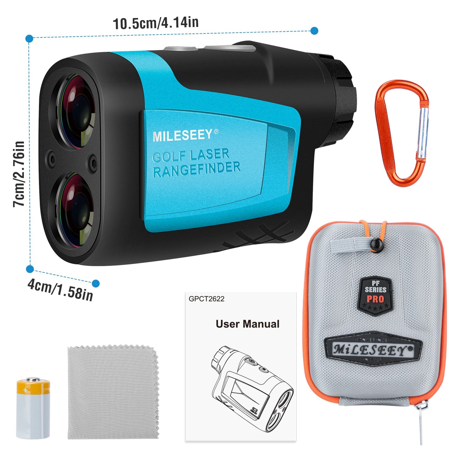 Professional Precision Laser Golf Rangefinder 600m/656Yard 6X Magnification Distance Angle Speed Measurement For Golf Hunting