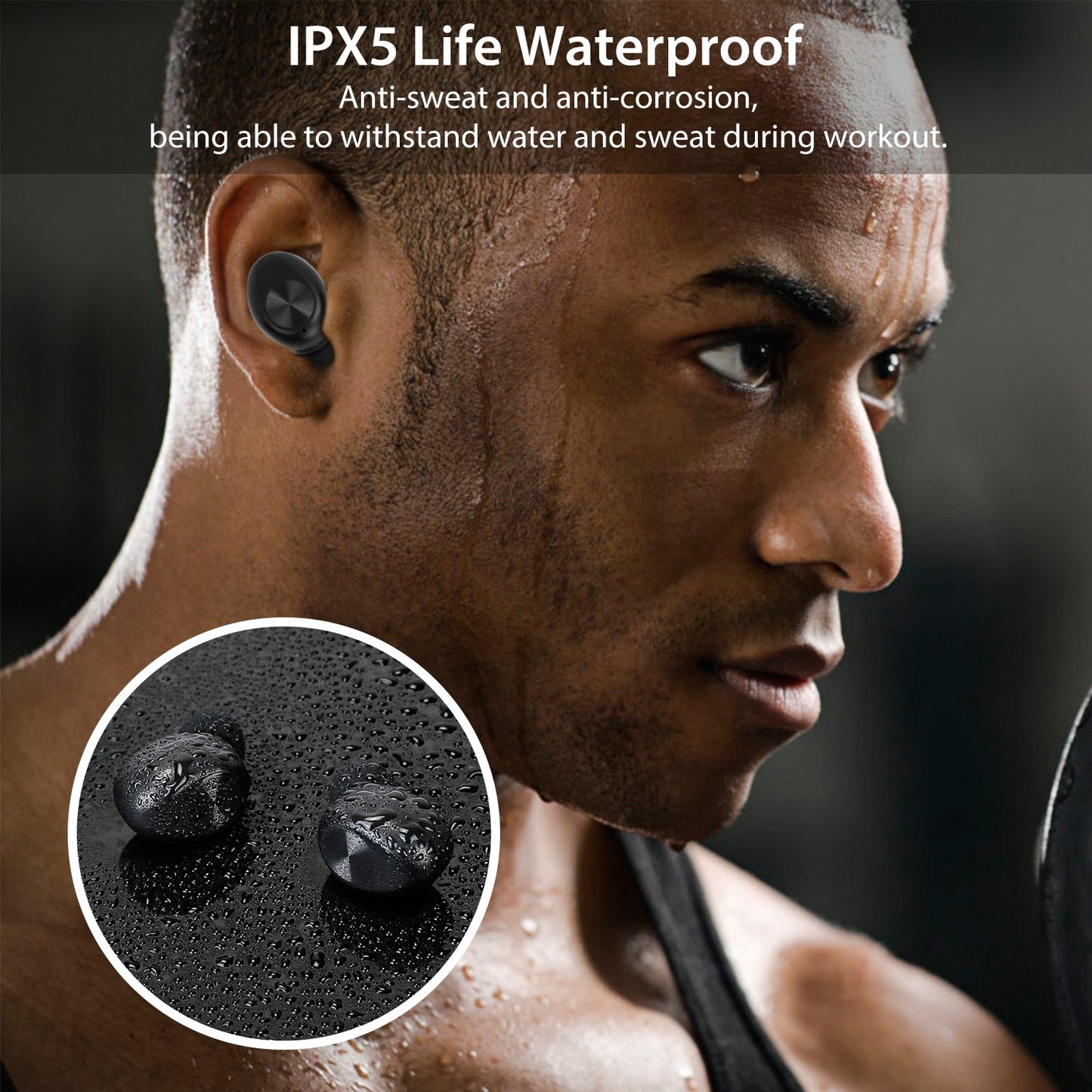 Wireless 5.1 TWS Earbuds In-Ear Stereo Headset Noise Canceling Earphone w/Mic Magnetic Charging Dock For Driving Working Travelling