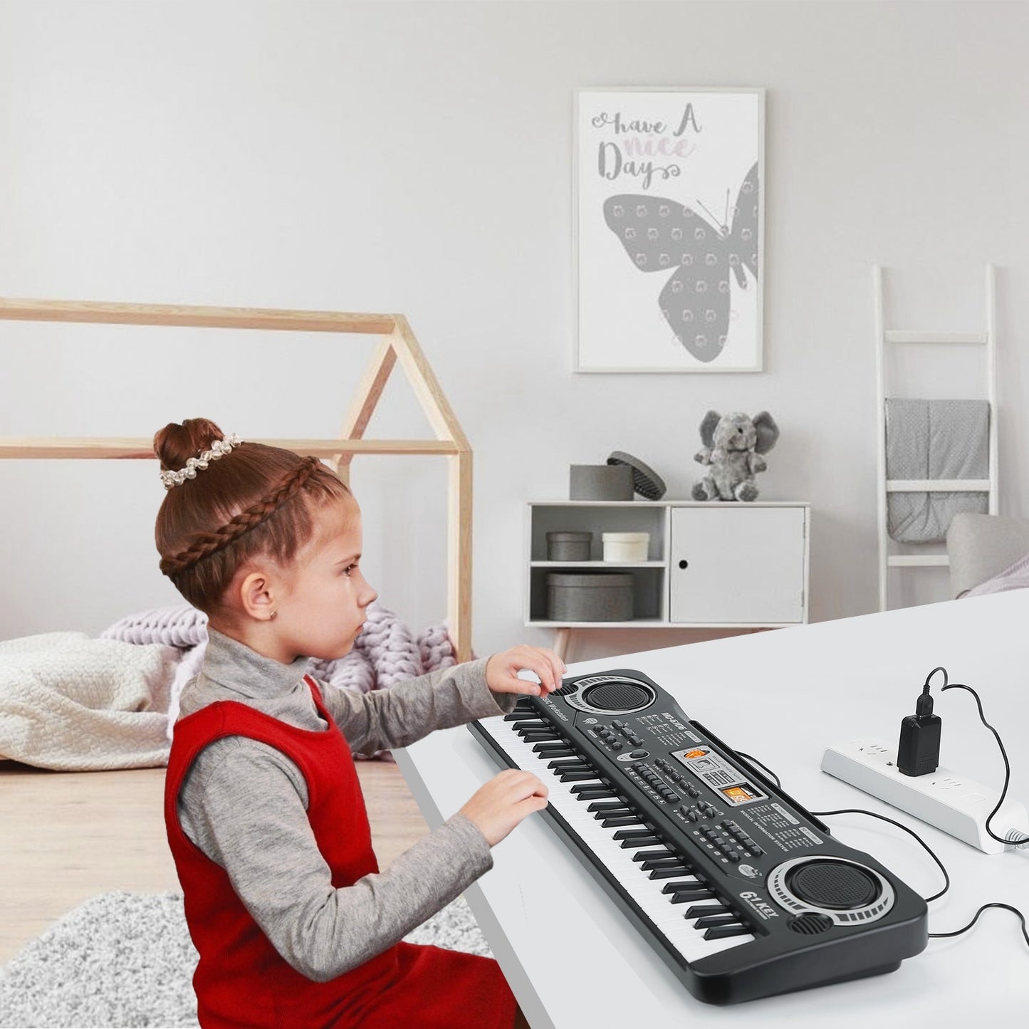 61 Key Electronic Music Keyboard