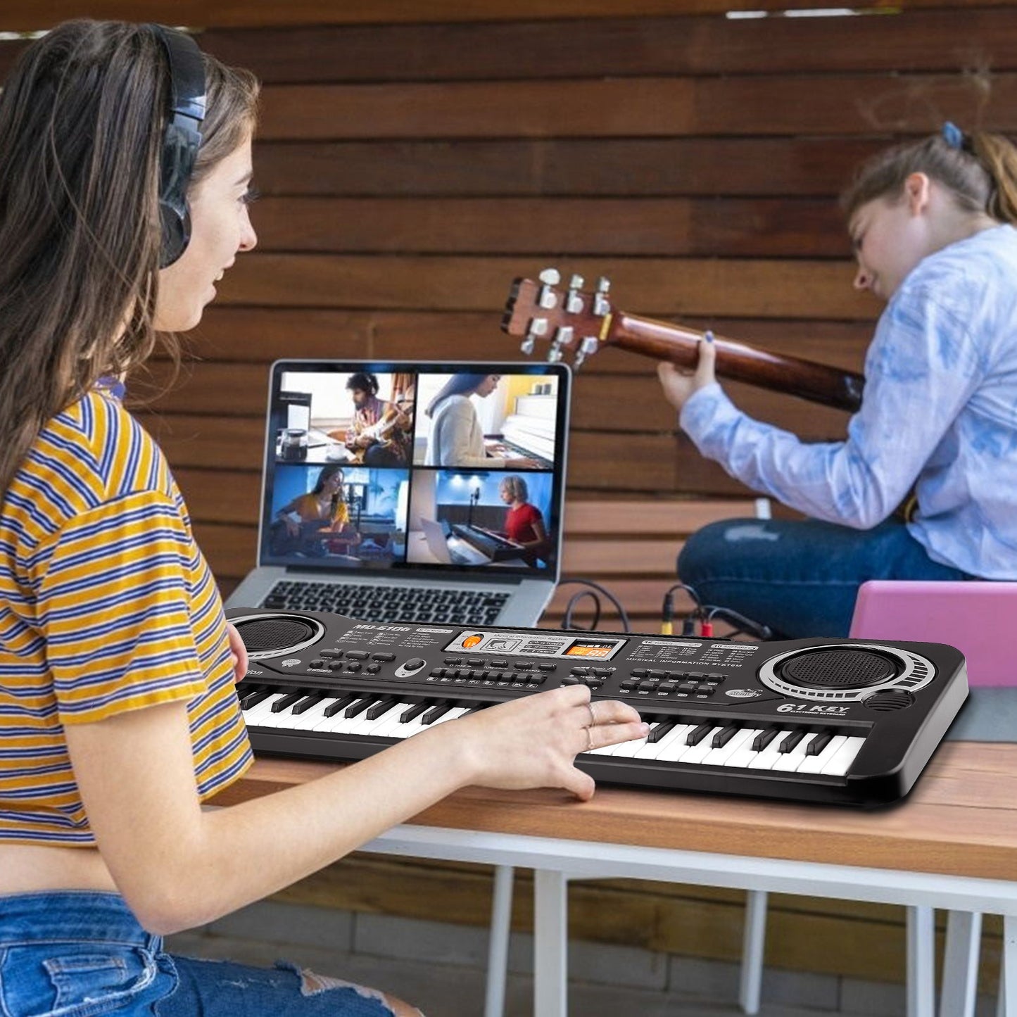 61 Key Electronic Music Keyboard