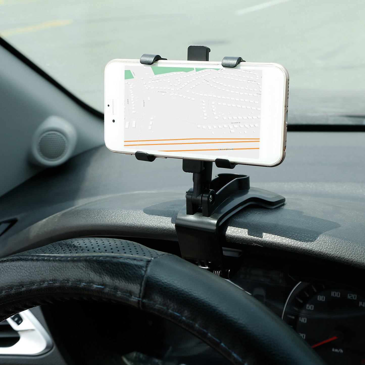 Car Dashboard Phone Stand Car Phone Holder Non-slip 360° Rotation Dashboard Phone Holder Suitable For 3-7in Cell Phone