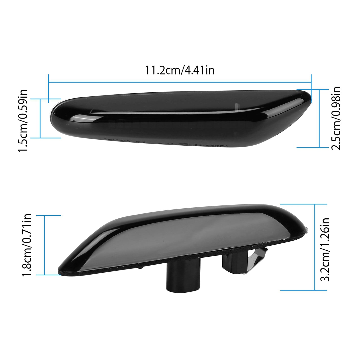 Side Marker Turn Signal Light Dynamic Amber LED Blinker For BMW 1 3 5 Series E60 E61 E90 E91 E81 E82 E83 E84 E87 E88 E92 E93 E46