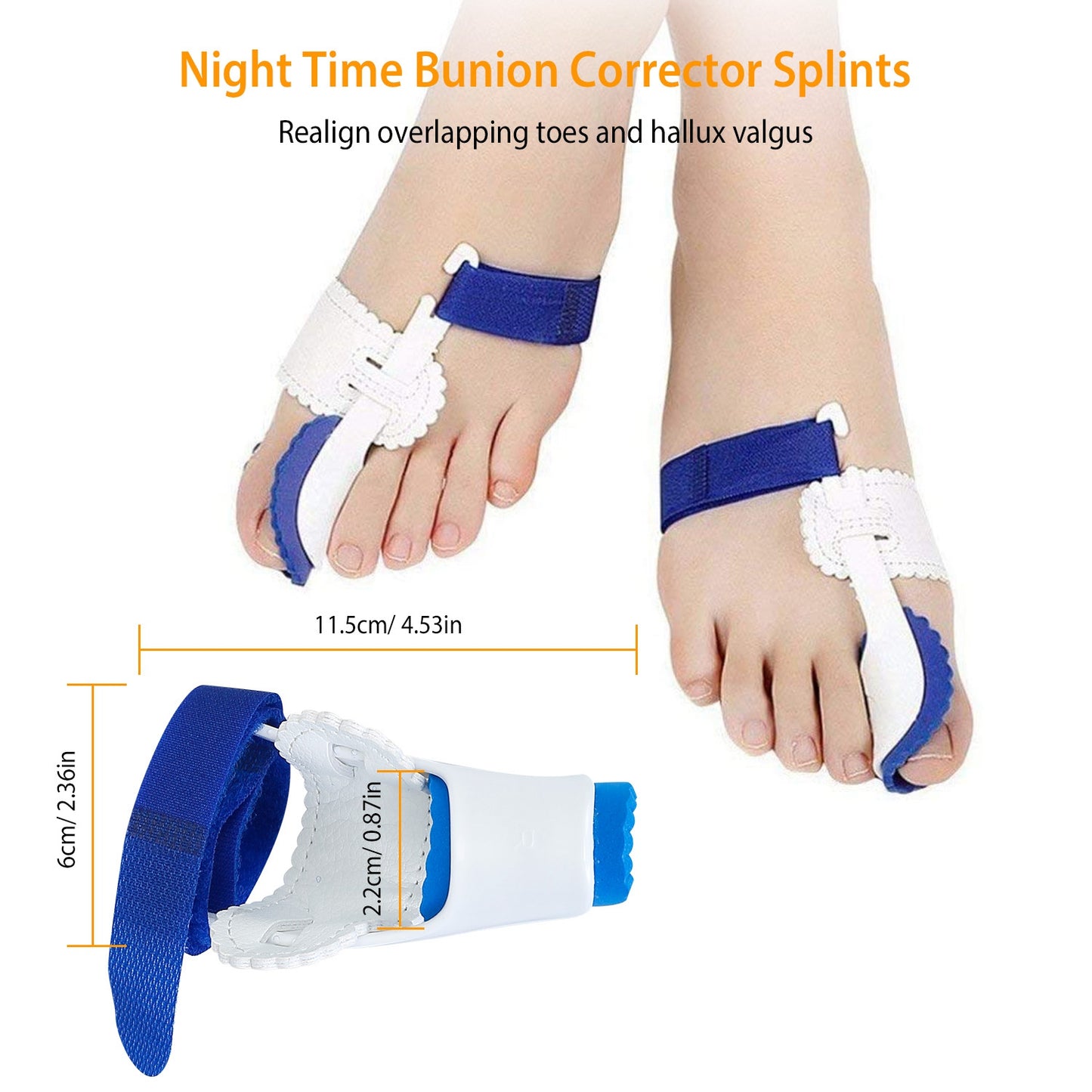 Bunion Corrector Night Time Bunion Splints Bunion Relief Protector Sleeves Kit