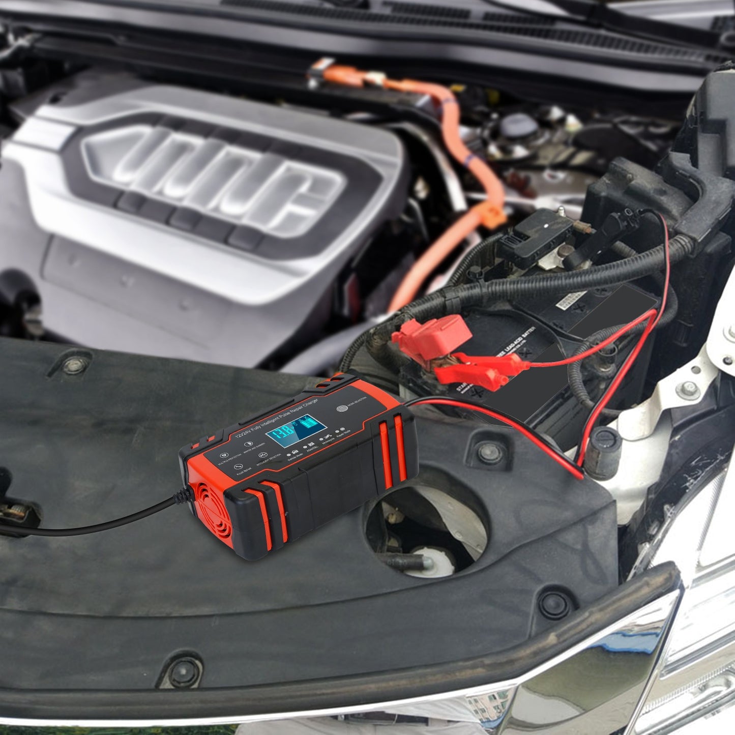Car�Battery�Charger�12V/8A�24V/4A�Smart�Automatic�Battery�Charger