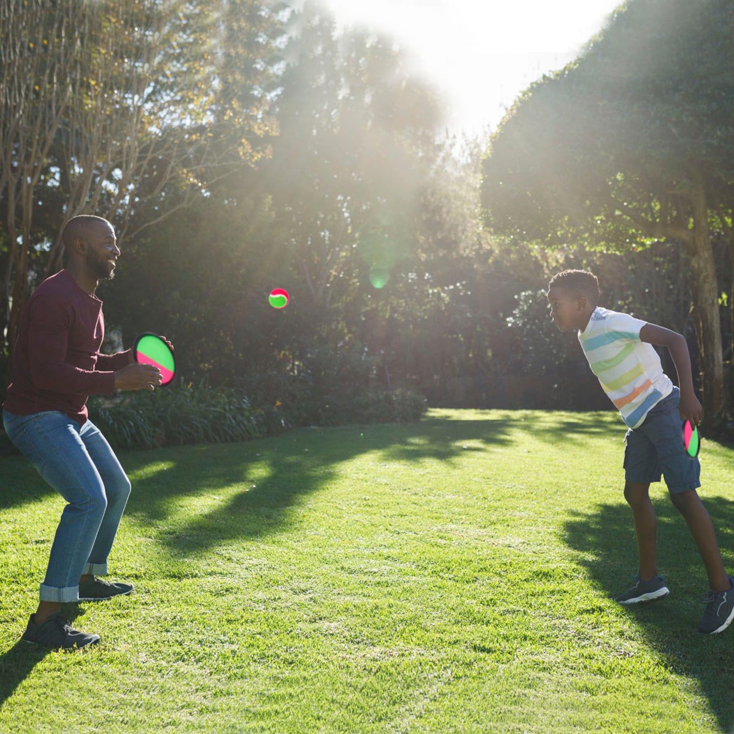 3Sets Toss and Catch Ball Throw Catch Ball Paddle Outdoor Ball Game Catch Game Beach Game
