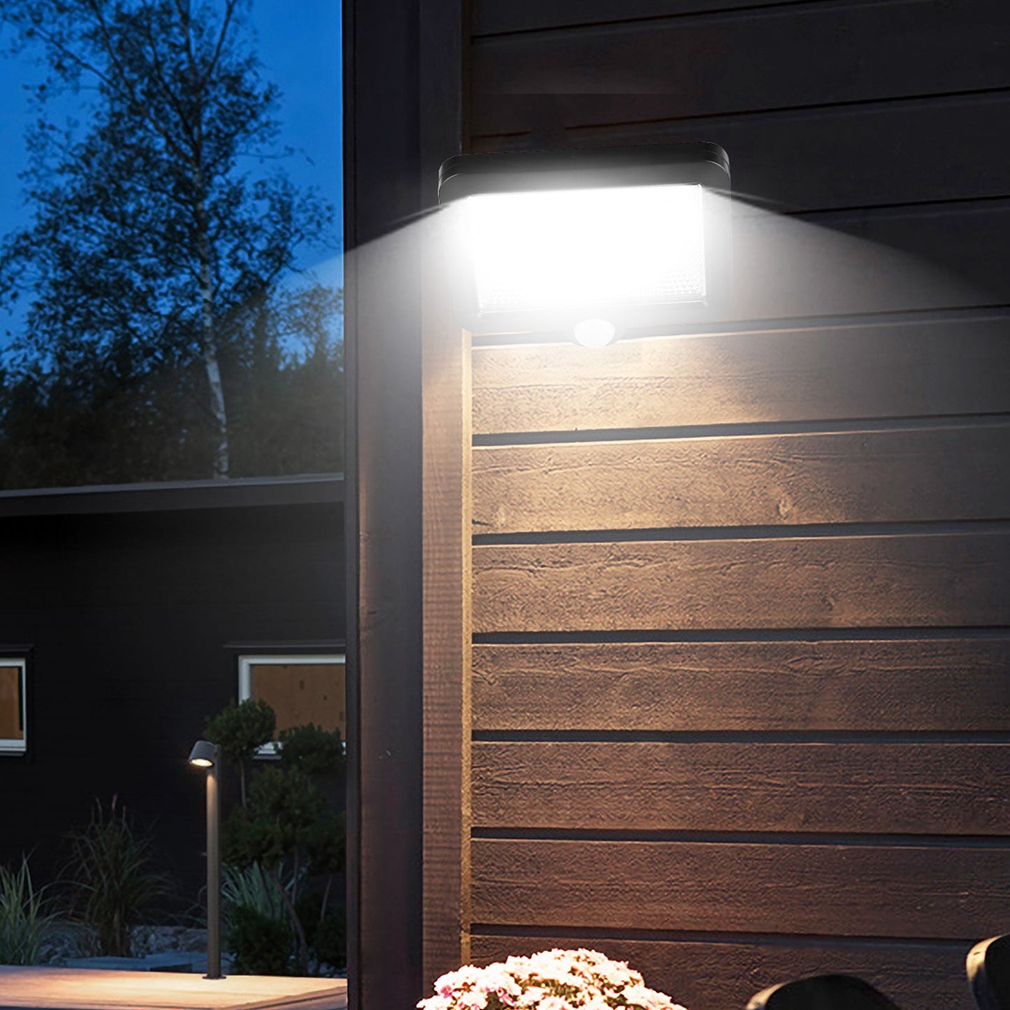 56 LEDs Outdoor Solar Security Light Flood Light Wall Solar Lamp Motion Sensor Solar Light LED Garden Path Garage Light