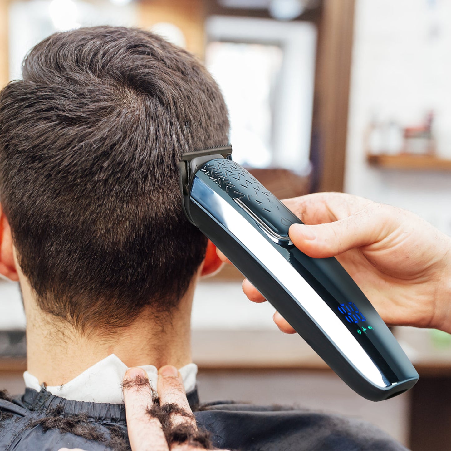 5-In-1 Men’s Beard Trimmer Cordless Hair Clipper Electric Waterproof Shaver Grooming Kit w/ LED Display for Nose Ear Facial Hair