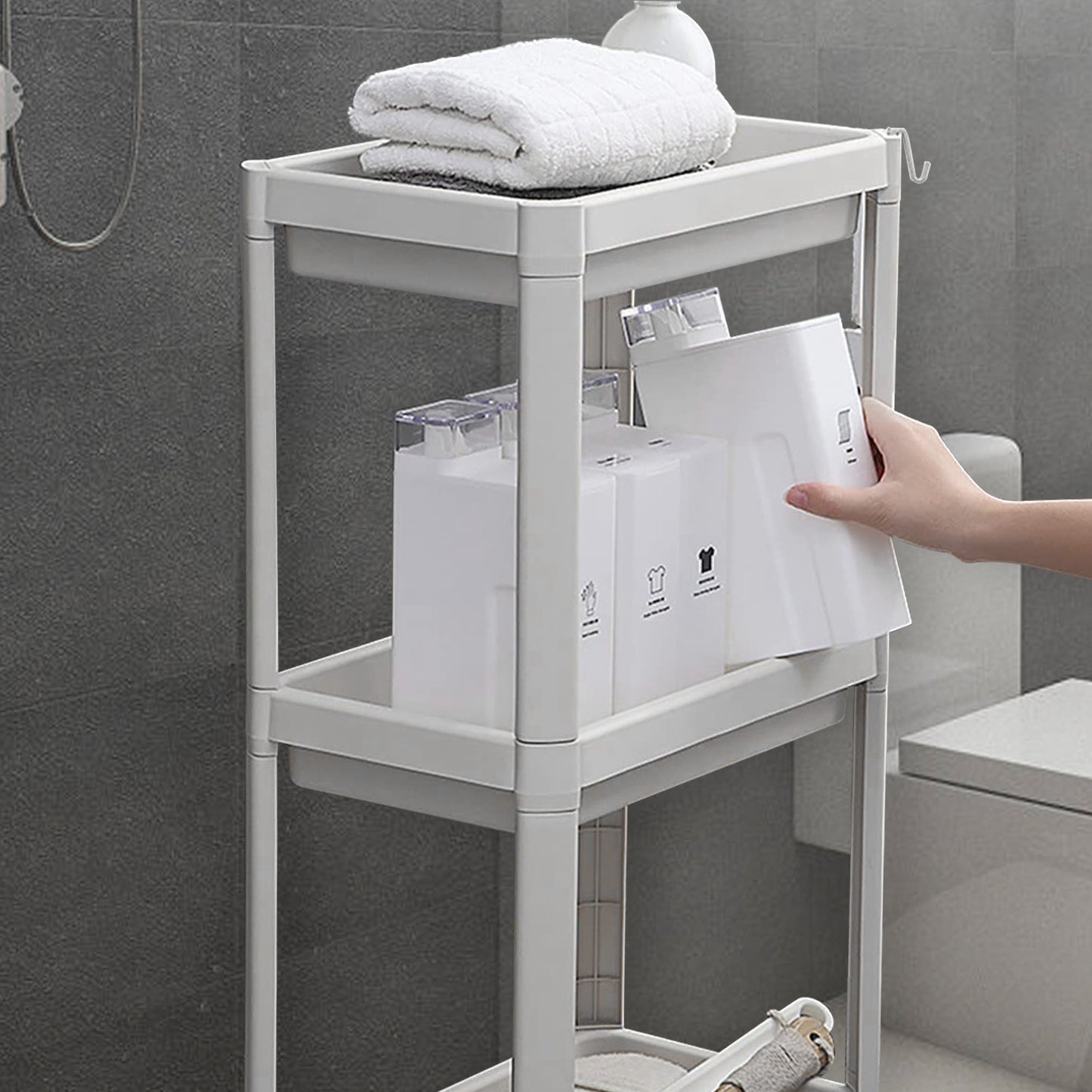 35oz Laundry Detergent Dispenser Container Empty Dispenser Bottle Storage Box w/ Waterproof Labels for Liquid Detergent Fabric Softener