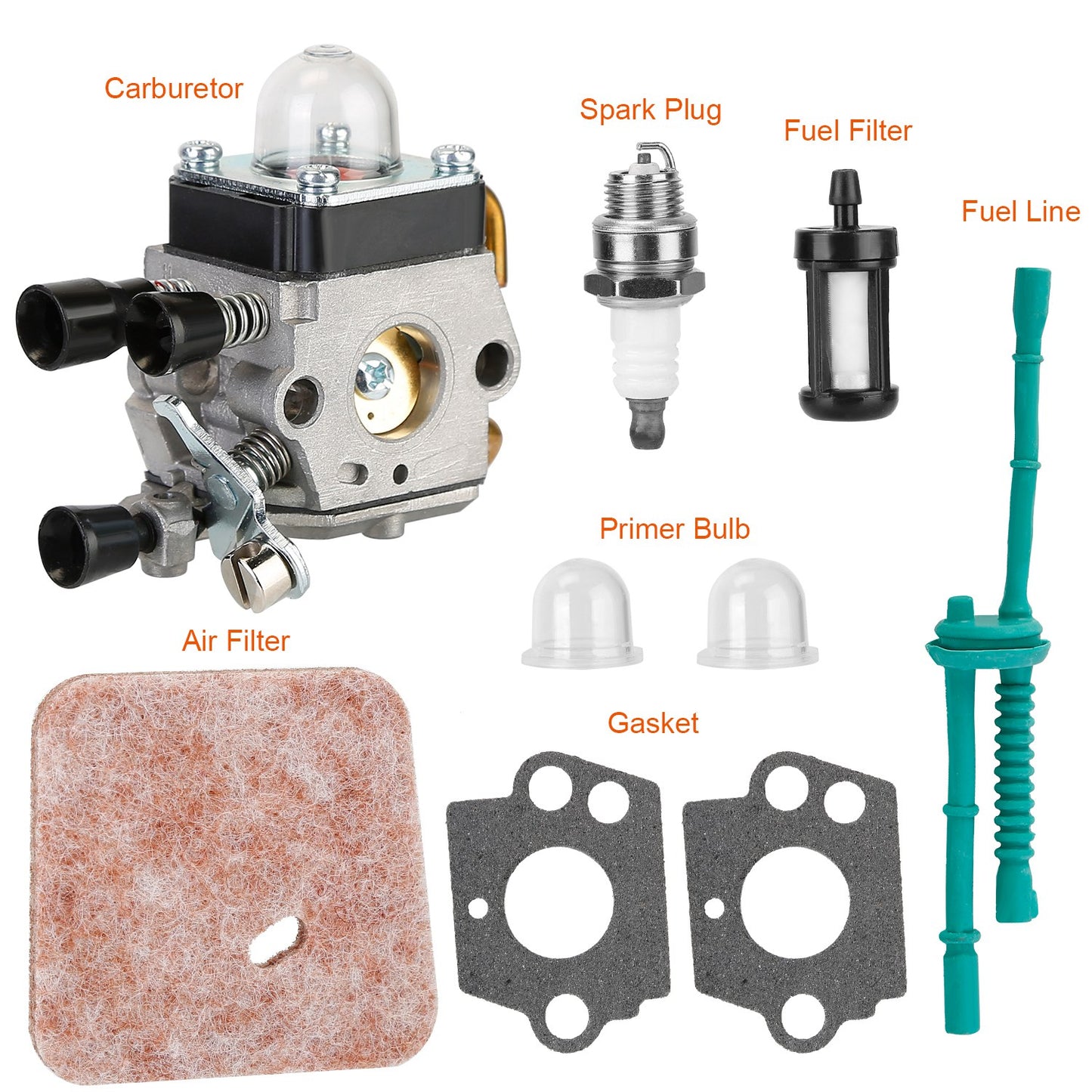 Carburetor Compatible w/ STIHL FS38 FS45C FS45L FS46 FS46C FS55 FS55C FS55RC FS55T KM55 KM55C KM55R KM55RC