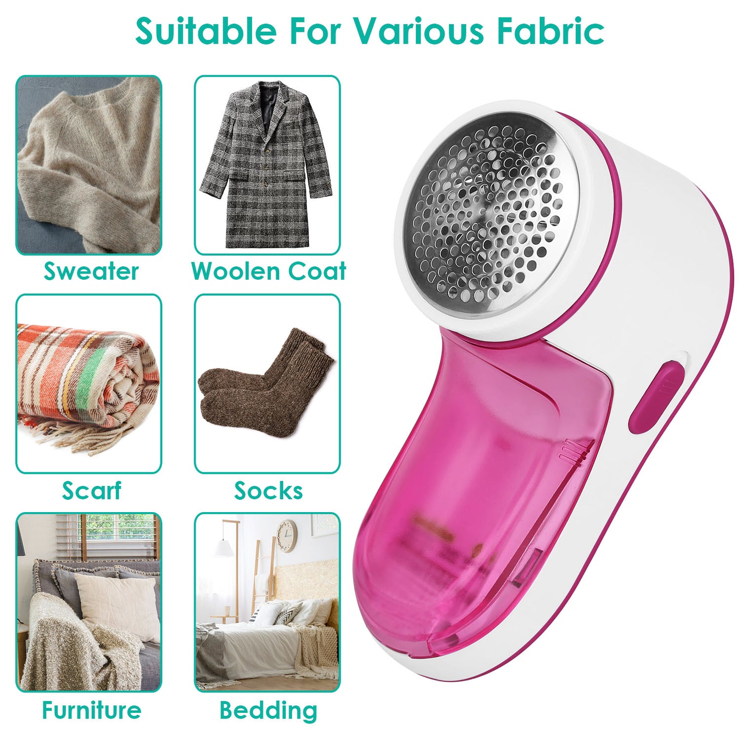 Electric Lint Shaver USB Rechargeable Fabric Clothes Lint Fluff Remover Fuzz Pilling Trimmer Sweater Shaver