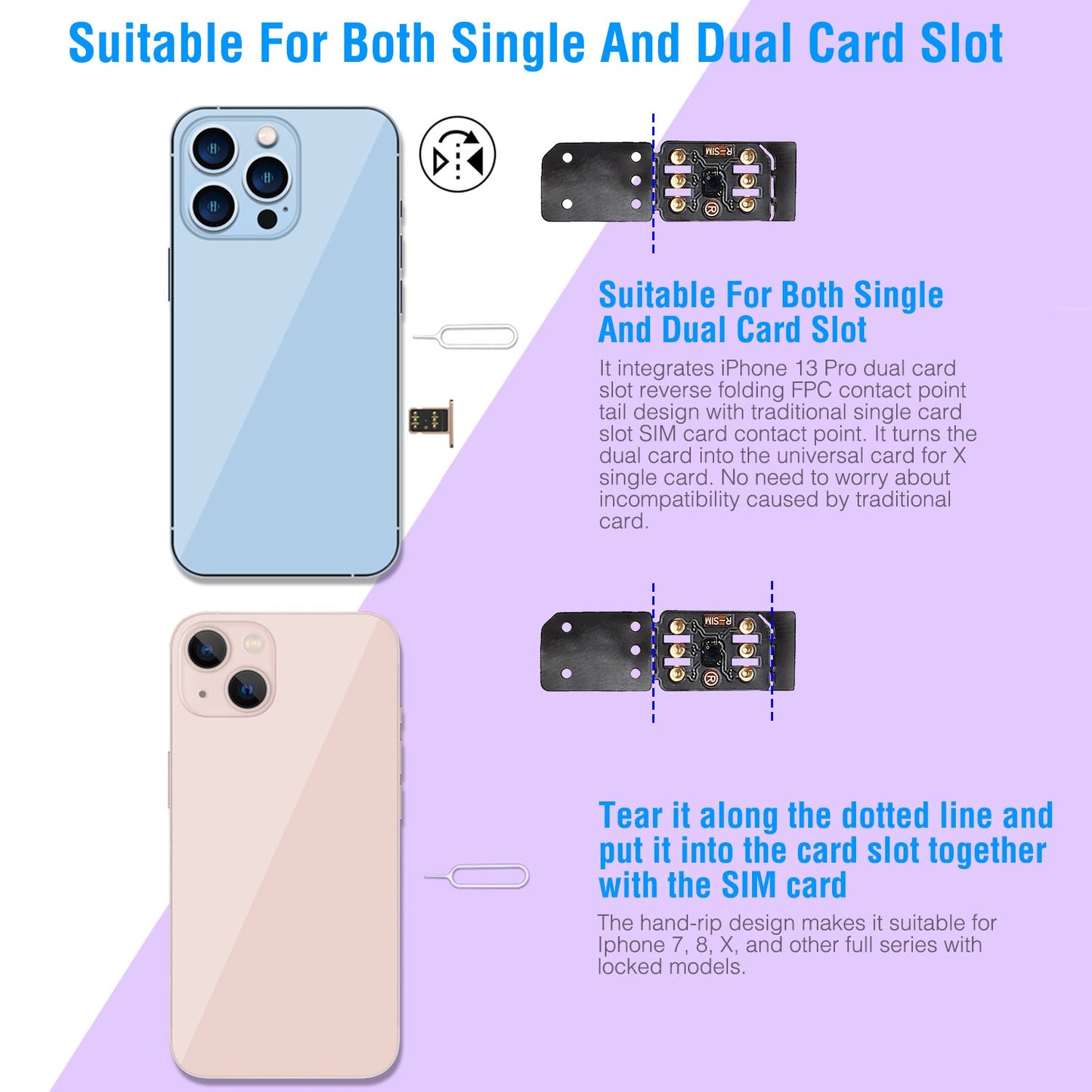 R-SIM17 Nano Unlock RSIM Card Fit for iPhone 13 12 11 Pro Max XR X 8 7 iOS15