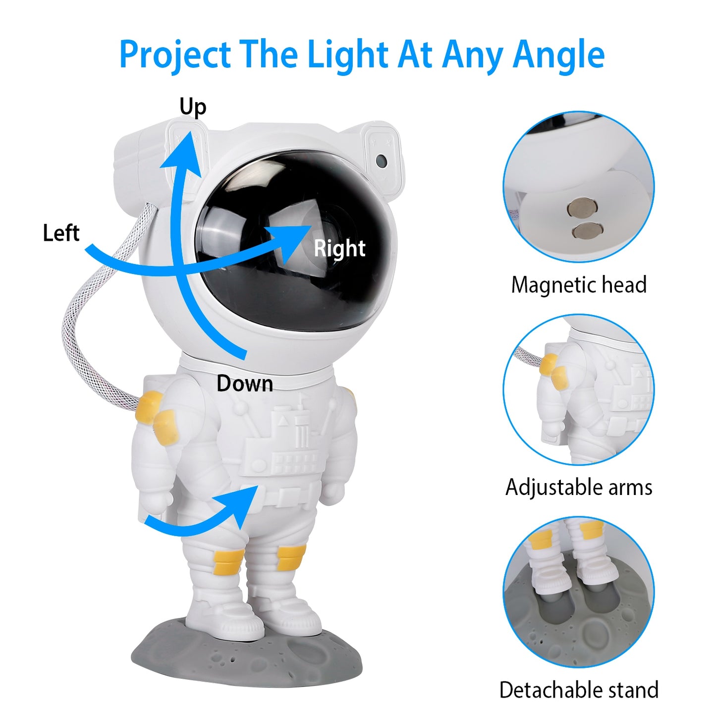 Astronaut Star Projector Light Galaxy Sky Night Light Nebula Star Party Lamp with Remote Control