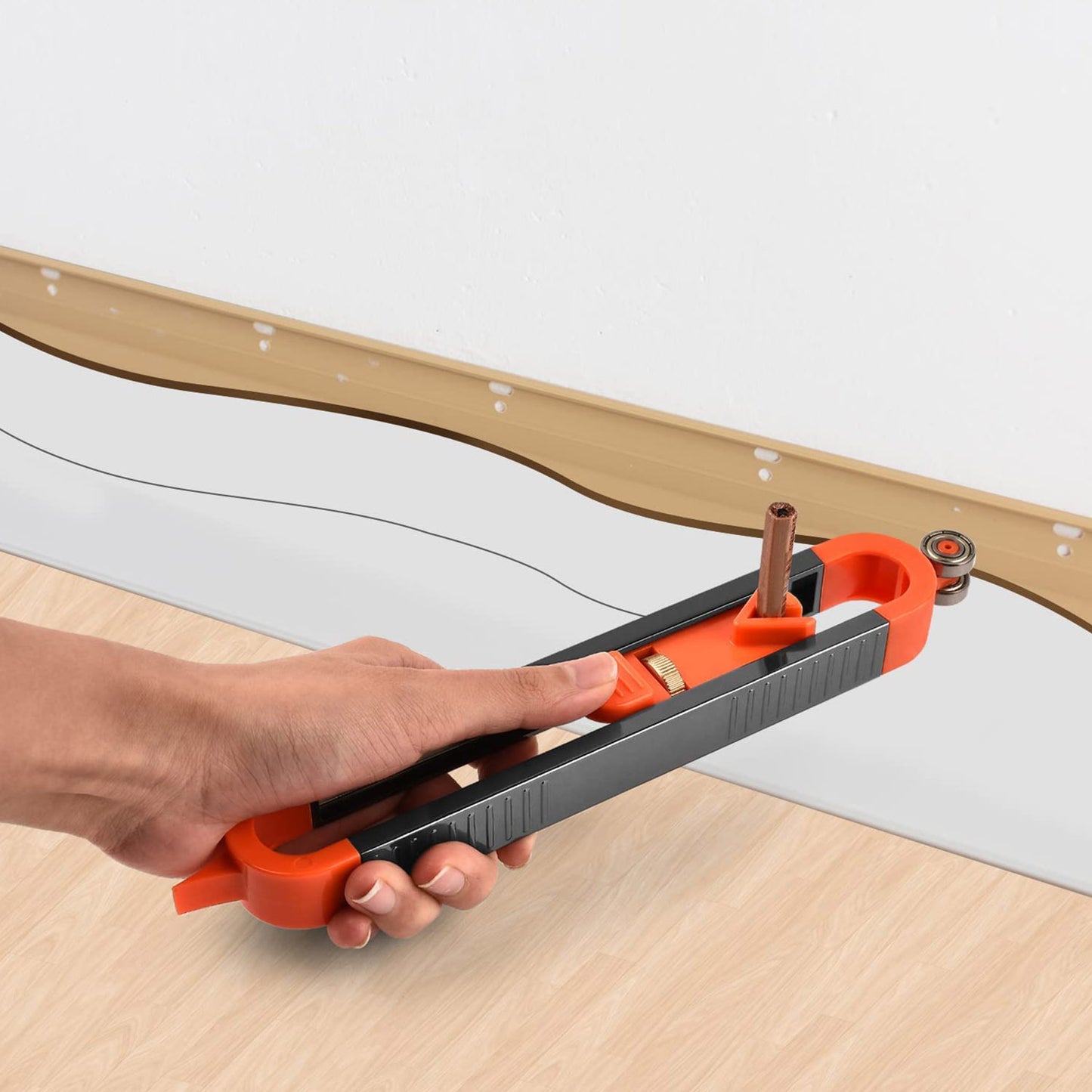 Precise Contour Gauge with Lock Measuring Profile Duplicator Woodworking Measure Ruler Profile Scribe Tool