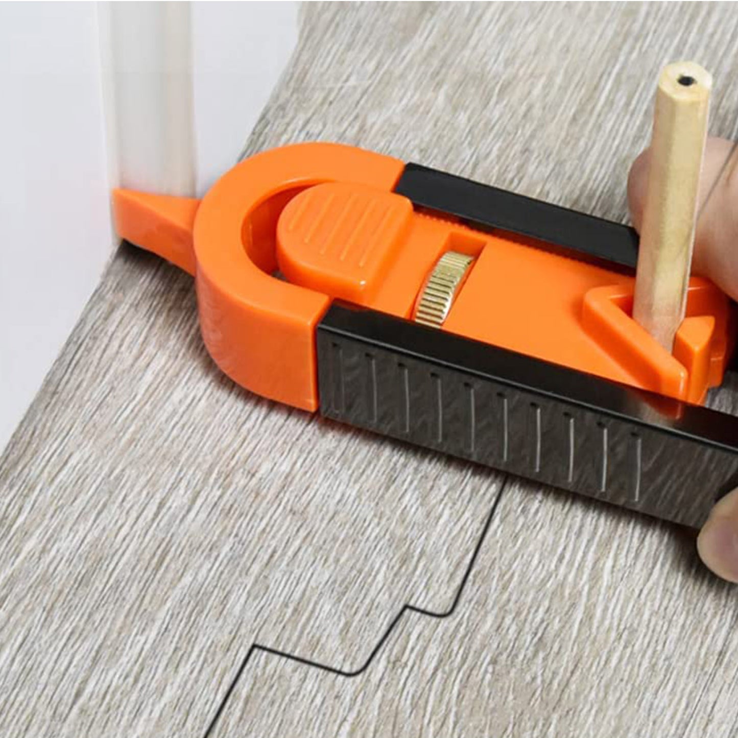 Precise Contour Gauge with Lock Measuring Profile Duplicator Woodworking Measure Ruler Profile Scribe Tool