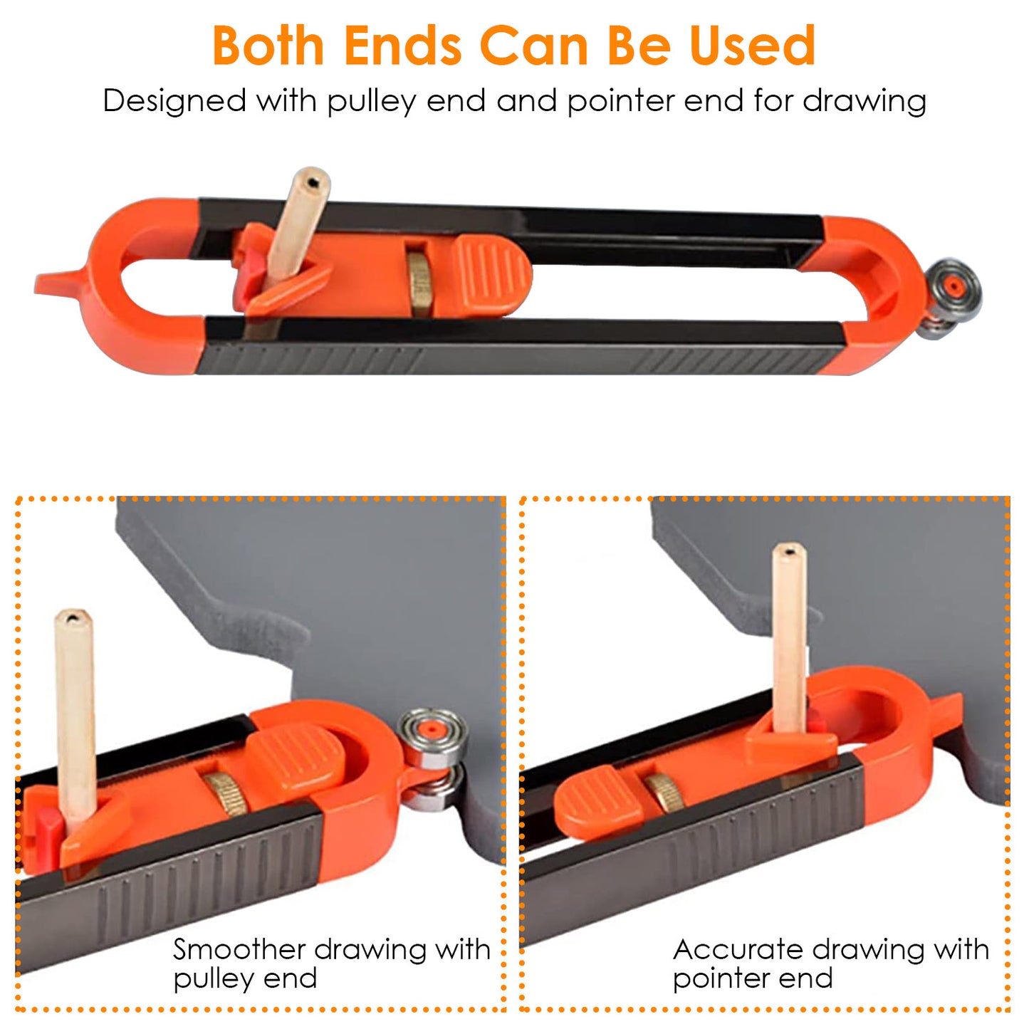 Precise Contour Gauge with Lock Measuring Profile Duplicator Woodworking Measure Ruler Profile Scribe Tool