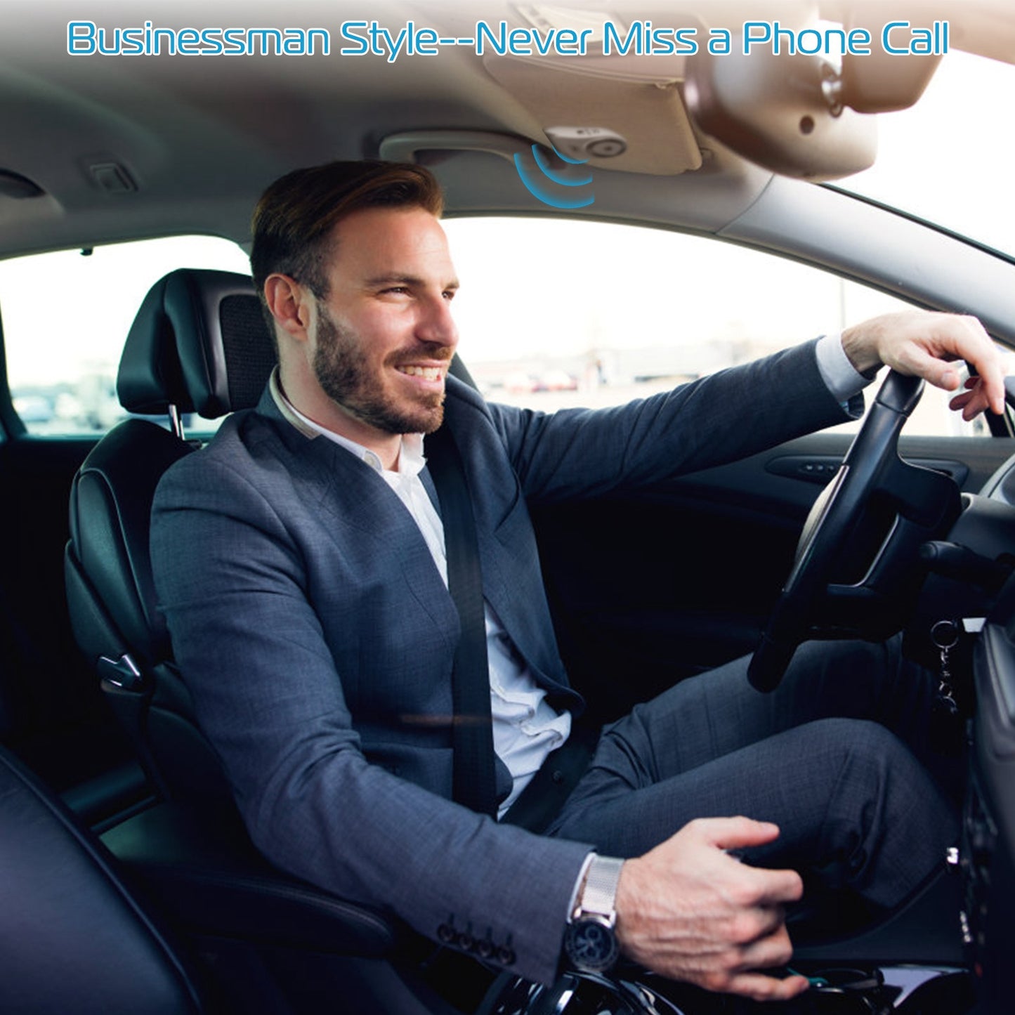 Car Wireless Speakerphone Wireless V4.1 In-Car Speaker Hands-free Calling Music Player