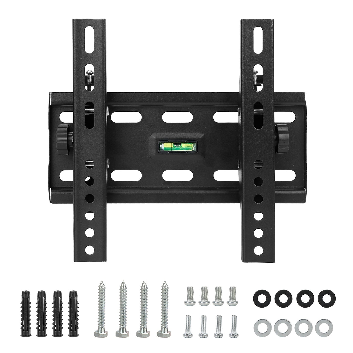 TV Wall Mount TV Wall Holder Bracket Support 15-43 inch Flat TV Max Hole Distance 200x200mm Hold Up To 55lbs±15°Tilt