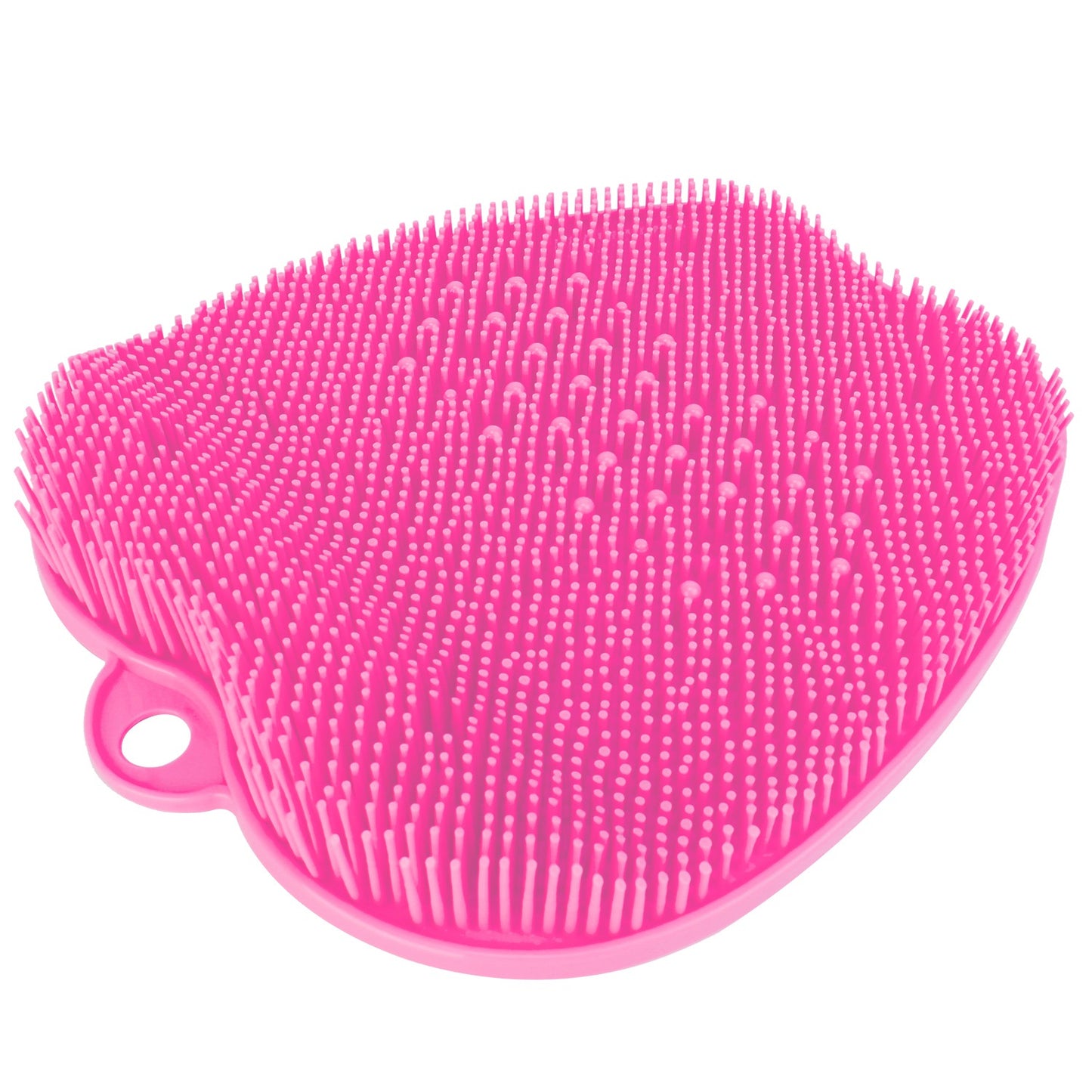 Shower Foot Scrubber Foot Massager Exfoliation Cleaner Mat Improve Foot Circulation Scrubber w/ Anti-slip Suction Cups Pink