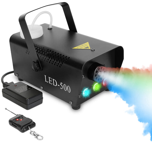 400W Fog Machine RGB LED Party Club DJ Fogger Rapid Heating Remote Control Wedding Stage Smoke Machine