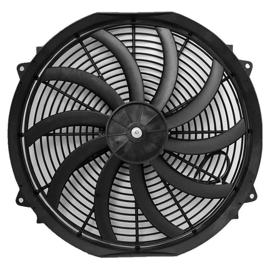 16 Inch Electric Radiator Cooling Fan 12V 120W 10 Blades Car Thermostat Kit
