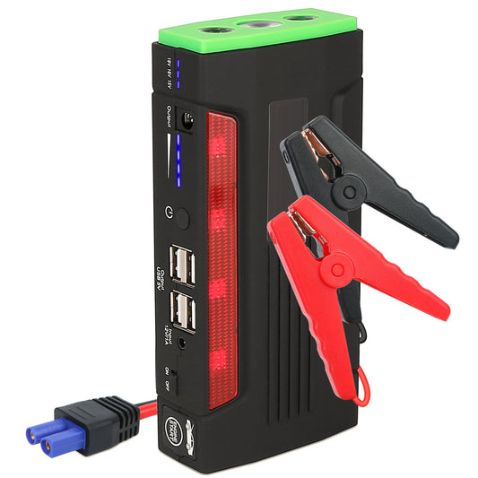 Car Jump Starter Booster 600A Peak 18000mAh Battery Charger Power Bank w/ 4 Modes LED Flashlight for Up to 6.0L Gas or 2.0L Diesel Engine