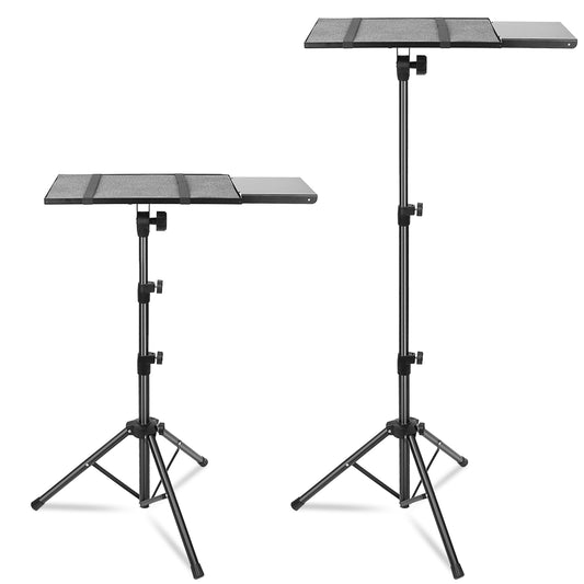 Projector Tripod Stand Folding Laptop Stand w/ Height Tilt Adjustment Portable DJ Equipment Holder Mount