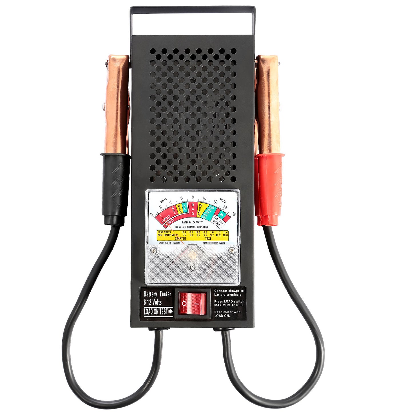 Battery Load Tester 6-12V 100A Battery Tester with Heavy Duty Insulated Copper