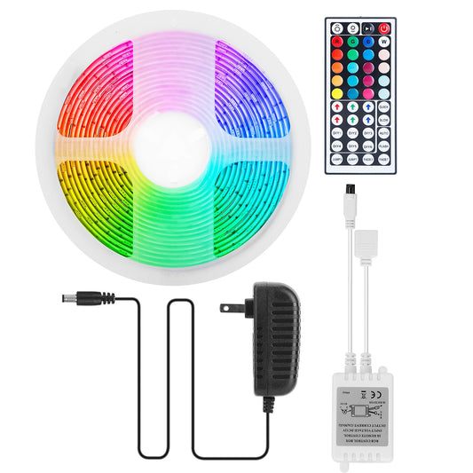 LED Strip Lights 16.4FT 150 LEDs RGB Color Changing Lamp IP65 Waterproof 5050 LED Dimmable LED Decorative Lights