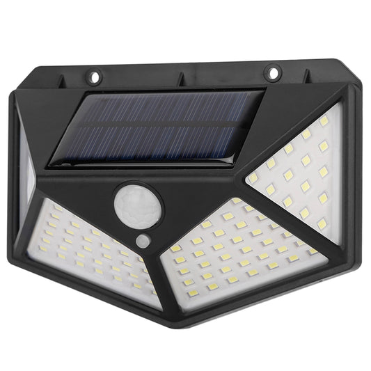 Solar Wall Light Outdoor 100LEDs PIR Motion Sensor Lamps IP65 Waterproof Night Lights For Garage Front Door Garden Pathway