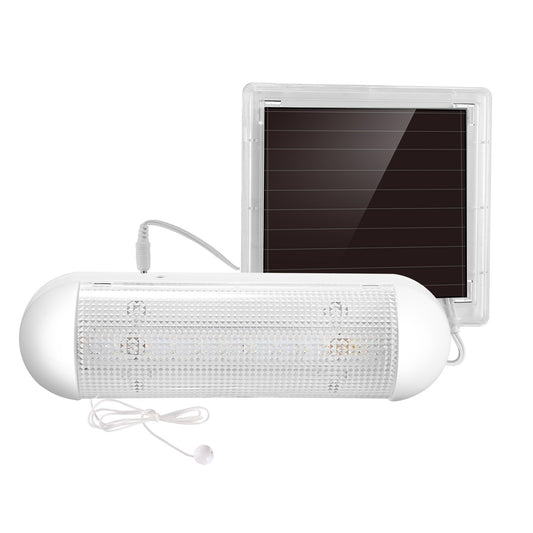 LED Solar Lights Solar Powered Security Light Kit Emergency Light Pull Switch