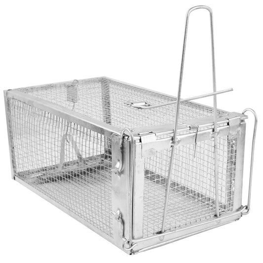 Rat Trap Cage Humane Live Rodent Trap Cage Galvanized Iron Mice Mouse Control