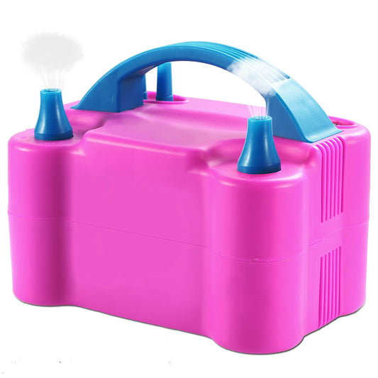 Electric Balloon Pump 600W Balloon Blower Inflator Dual Nozzle
