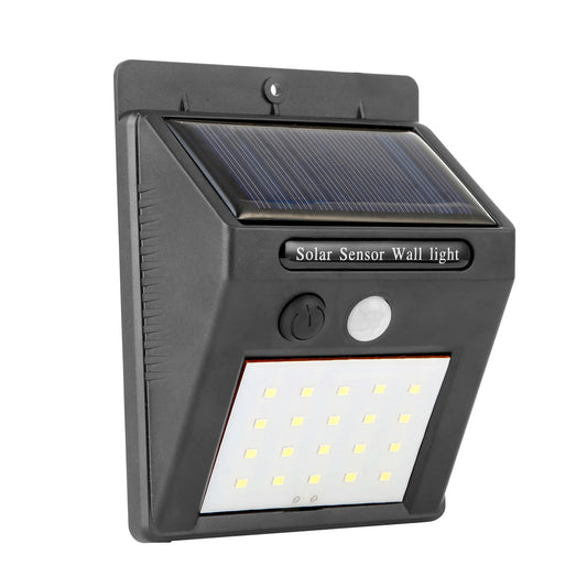 Solar Light 20 LEDs Outdoor PIR Motion Sensor Lights IP65 Waterproof 120 Degree Sensing
