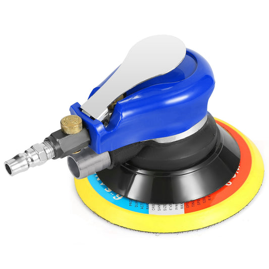 6" Air Random Orbital Sander Pneumatic Palm Sander 10000RPM