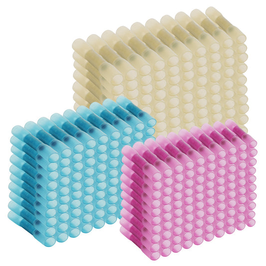 300Pcs Heat Shrink Butt Connector Solder Seal Wire Sleeve Connector Waterproof Insulated Electric Butt Splice Wire Terminals
